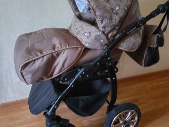 Продается детская коляска Индиго 2 в 1,  В отличном состоянии,  После одного ребенка, выглядит как новая,  В комплекте москитная сетка, дождевик, сумочка,  Люлька в Чебоксарах