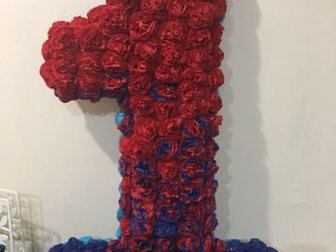 Цветы из салфеток на годик, Салфетки выполнены с двух сторонСостояние: Б/у в Чебоксарах