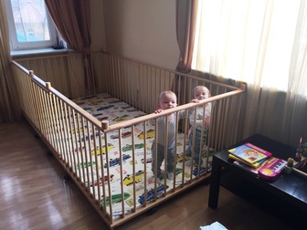 Скачать бесплатно foto Детская мебель Большой детский деревянный манеж 1, 3х2, 6м с калиткой 34700731 в Moscow