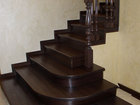 Уникальное фотографию Ремонт, отделка Лестница из массива бука с круглыми ступенями 35847699 в Калуге