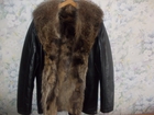 Просмотреть фотографию  Куртка кожаная с мехом волка Италия 38003985 в Москве