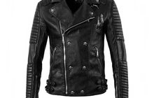  Philipp Plein Leather Biker Jacket