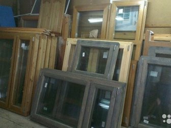 Продам готовые деревянные поворотно откидные окна,а также изготовлю на заказ по вашим размерам, любой сложности и конфигурации,подоконники и отделка от 5500 за м2, в Мурманске