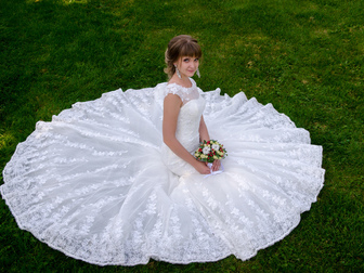 Скачать бесплатно изображение Свадебные платья Шикарное счастливое свадебное платье, Силуэт - рыбка, 39224544 в Новосибирске