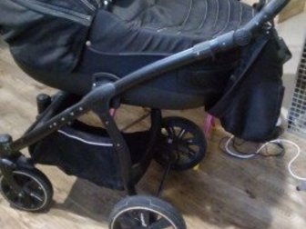 Продам детскую коляску noordi 3 в 1,  Автолюлька, люлька, прогулочный блок,  Для детей от рождения до 3 лет, цвет черный,  Все в комплекте: москитная сетка, дождевик, в Новосибирске