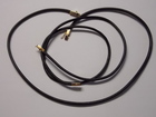 Новое фотографию Ювелирные изделия и украшения Кожаный шнурок с золотым замком 4 мм 54318122 в Перми
