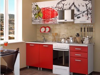 Скачать бесплатно изображение Кухонная мебель Кухни 2, 1м Клубника, Олива - новые, доставка 32691509 в Подольске