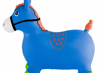 Новое фото  Лошадь-прыгунок синяя KID-HOP - это мечта 34483950 в Подольске