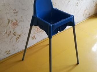 Продаю детский стул для кормления Икеа в отличном состоянии,  Имеется защита для ножек,  Раскладной, Состояние: Б/у в Рубцовске