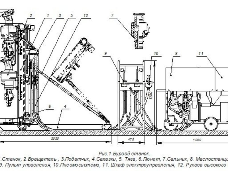 Пневмосистема буровой установки схема