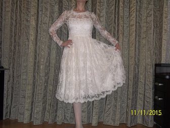 Просмотреть foto Свадебные платья Кружевное свадебное платье ручной работы 34043043 в Владимире