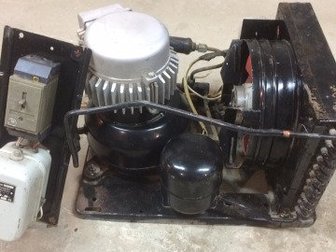 Вечный холодильный агрегат из СССР в комплекте с асинхронным двигателем радиатором , реле , термостатом и т, д,  в идеальном рабочем состоянии с электрикой и автоматом в Волжском